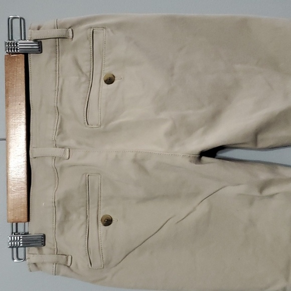 American EAGLE outfitters Beige Slim Fit Skinny Pants Flat Front Chino - Picture 6 of 14
